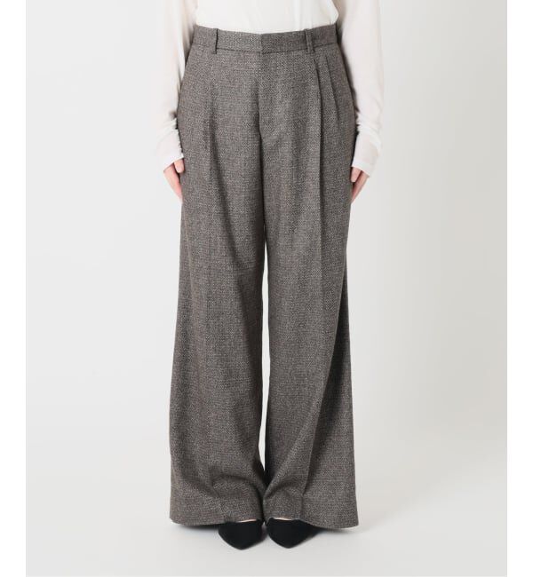 IENA「COUTURE D'ADAM/クチュールドアダム Italian Tweed Wide PT 26AW-078」|スラックス|