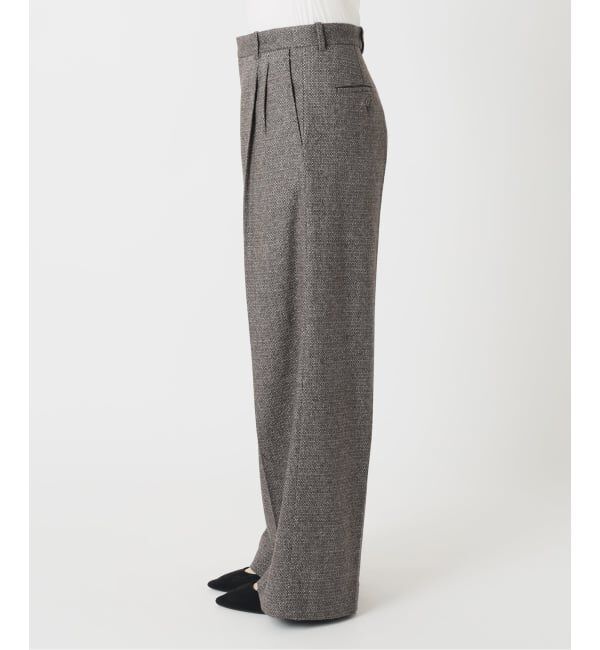 IENA「COUTURE D'ADAM/クチュールドアダム Italian Tweed Wide PT 26AW-078」|スラックス|