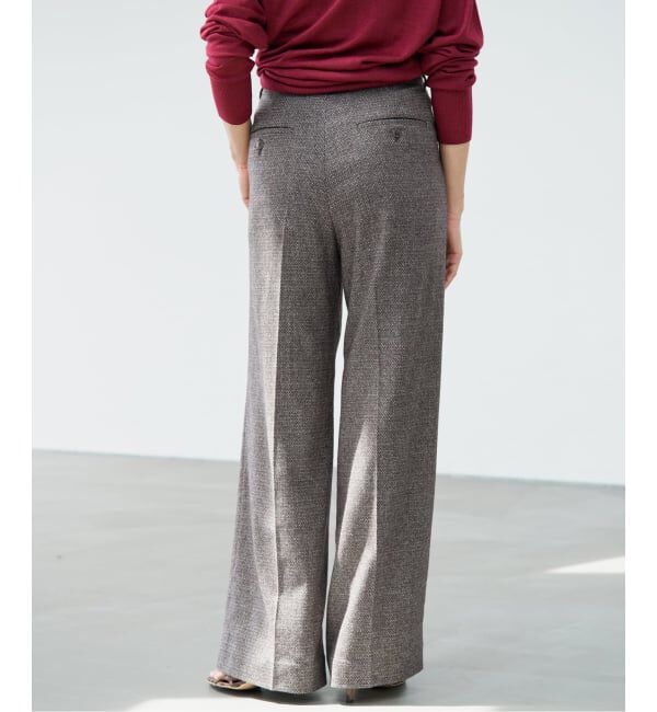 IENA「COUTURE D'ADAM/クチュールドアダム Italian Tweed Wide PT 26AW-078」|スラックス|