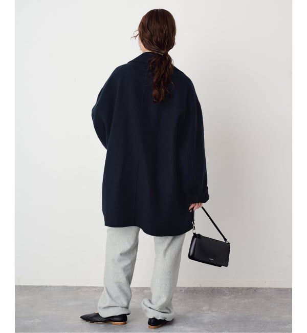 SLOBE IENA「《シリーズあり/追加予約》souple wool ダブルフェイスミドルコート」|ピーコート|