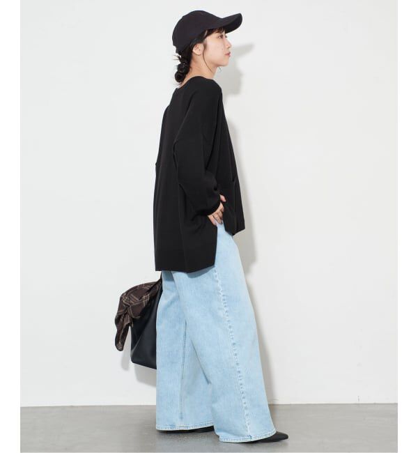 SLOBE IENA「《WEB限定カラーあり/追加予約》ウォッシャブルワイドシルエットカーディガン」|カーディガン|