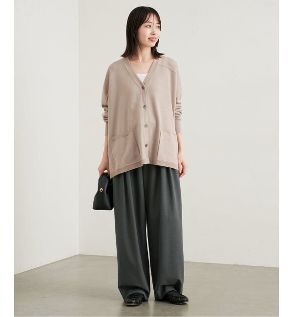 SLOBE IENA「《WEB限定カラーあり/追加予約》ウォッシャブルワイドシルエットカーディガン」|カーディガン|