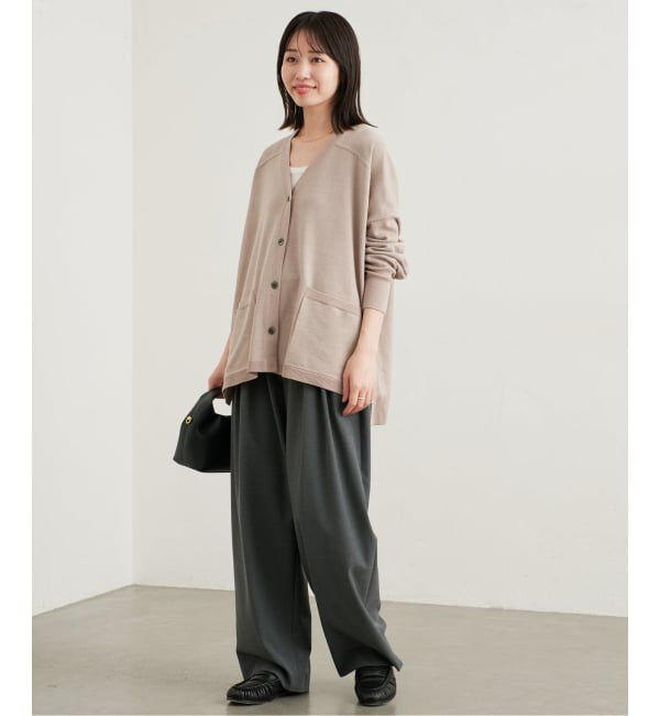 SLOBE IENA「《WEB限定カラーあり/追加予約》ウォッシャブルワイドシルエットカーディガン」|カーディガン|