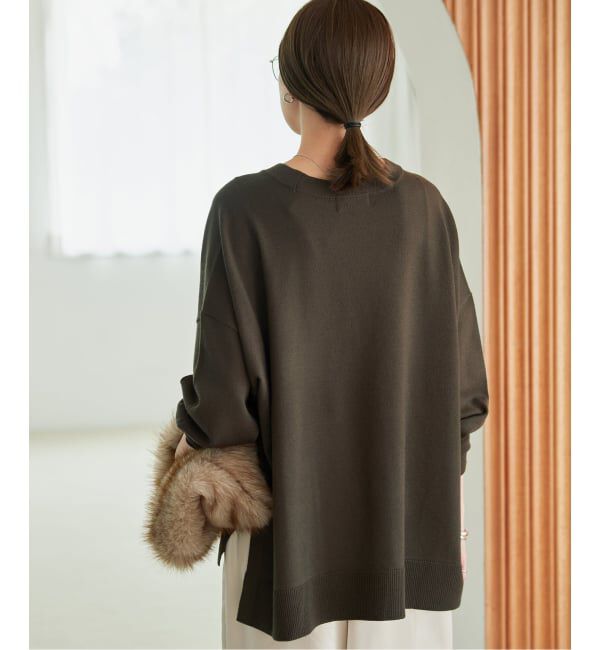 SLOBE IENA「《WEB限定カラーあり/追加予約》ウォッシャブルワイドシルエットカーディガン」|カーディガン|
