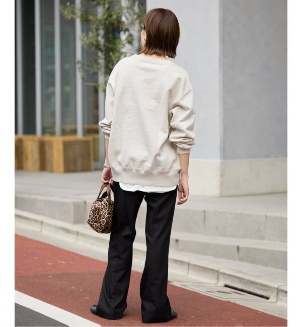 SLOBE IENA「《WEB限定/追加》フロッキープリントオーバースウェット」|スウェット・ジャージ|