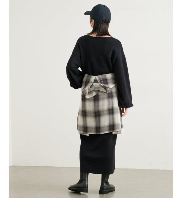 SLOBE IENA「《予約》バルーンスリーブニットワンピース」|ワンピース|
