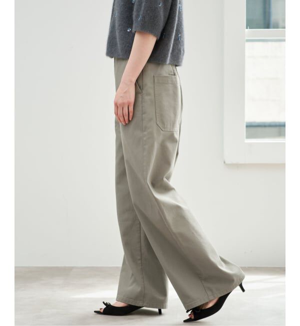IENA「ハイツイストコットンワイドパンツ」|その他|