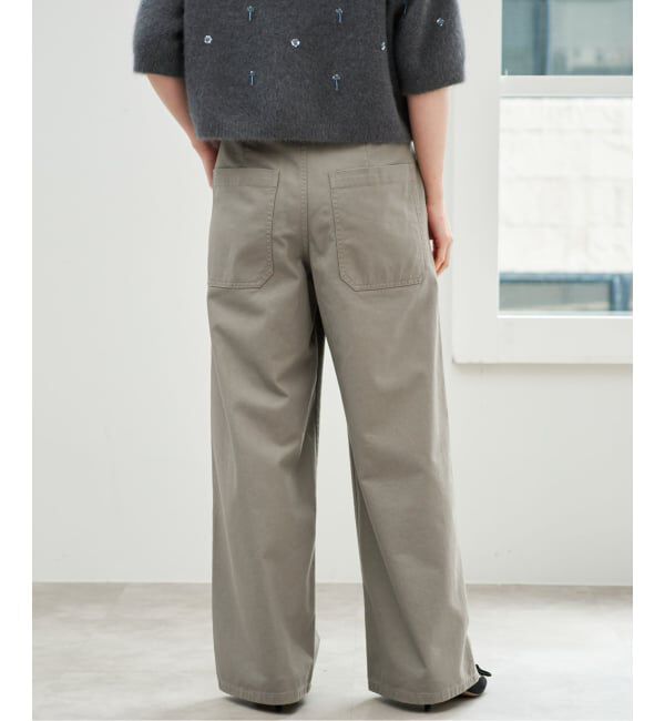IENA「ハイツイストコットンワイドパンツ」|その他|