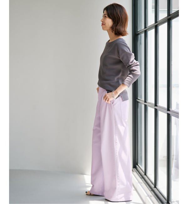 IENA「ハイツイストコットンワイドパンツ」|その他|