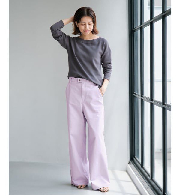IENA「ハイツイストコットンワイドパンツ」|その他|