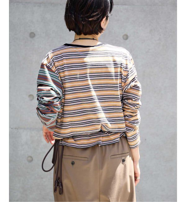 IENA「Girls Department Club/ガールズデパートメントクラブ LAYER LS TRIPLE BORDER LAYER」|Tシャツ・カットソー|