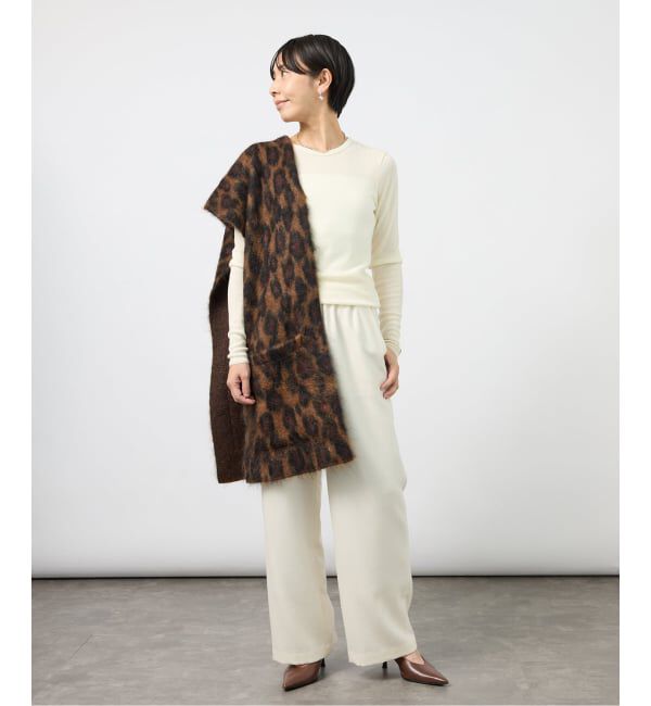 VERMEIL par iena「《予約》ASAUCE MELER アソースメレ シルクモヘヤポケットローケープ AM26F-ST189」|ストール|