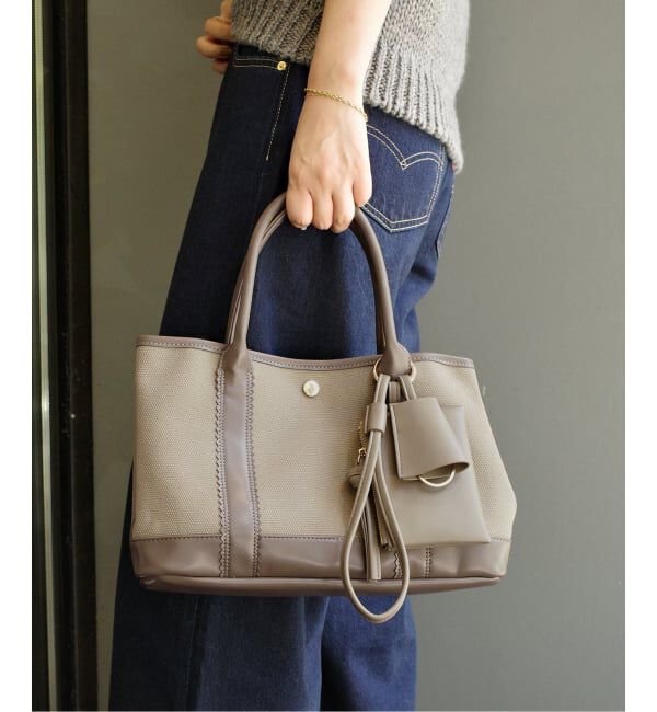 SLOBE IENA「《予約》NEWBOOK/ニューブック SLOBE別注 GARDEN SIDE キャンバストートバッグ」|トートバッグ|