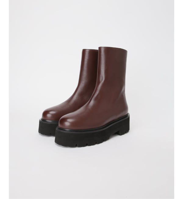 VERMEIL par iena「《追加予約》CAMINANDO カミナンド 別注 ウシロZIPブーツ」|ショートブーツ|