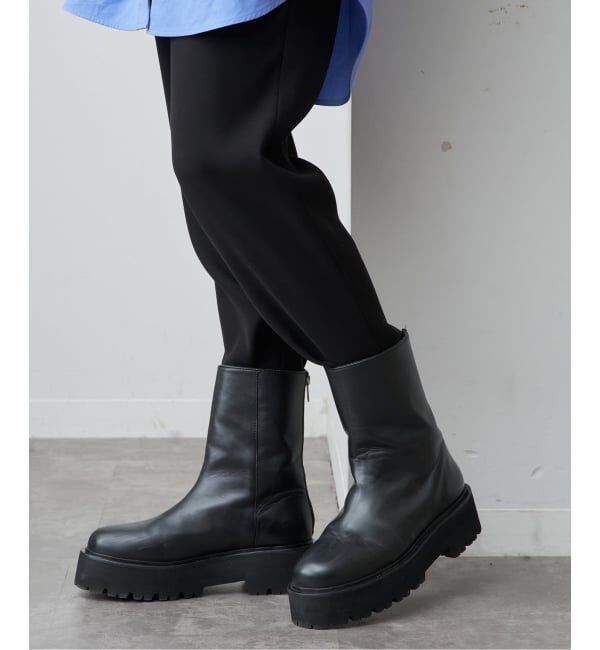VERMEIL par iena「《追加予約》CAMINANDO カミナンド 別注 ウシロZIPブーツ」|ショートブーツ|
