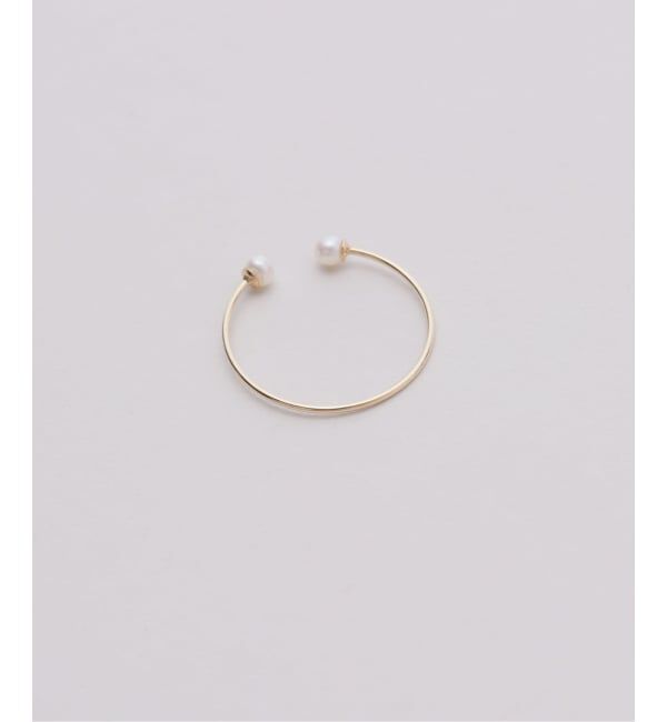 IENA「《追加予約》IENA 10K cuff ring pearl」|リング|