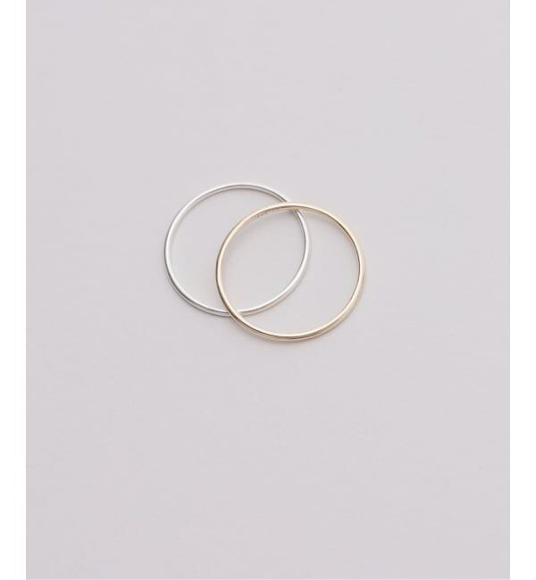 IENA「《追加予約》IENA 10K&SV set ring 指輪」|リング|