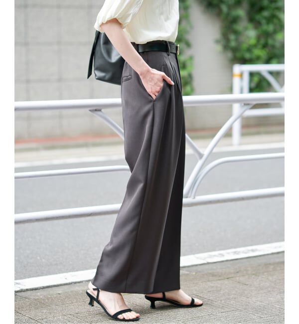 SLOBE IENA「《追加》PEツイルイージースラックス」|スラックス|
