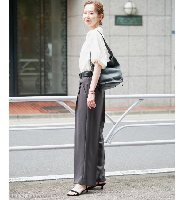 SLOBE IENA「《追加》PEツイルイージースラックス」|スラックス|