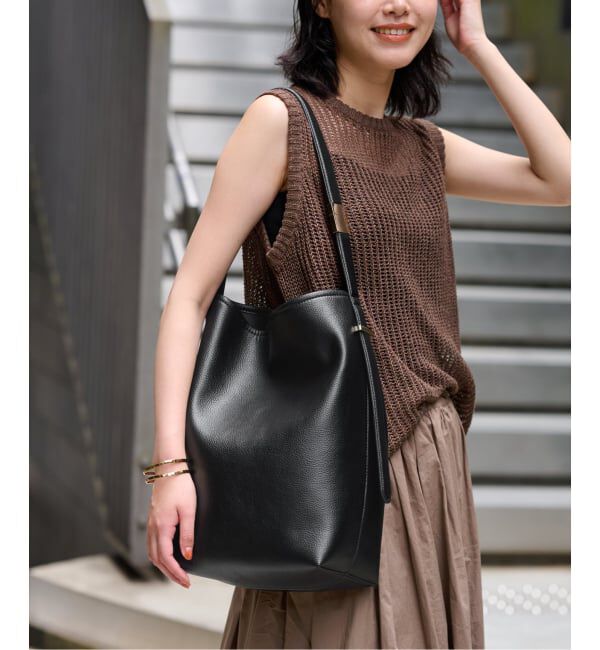 SLOBE IENA「《追加予約》SLOBE スクエアトートバッグ」|トートバッグ|