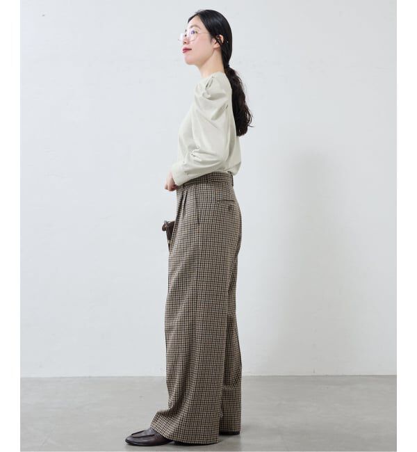 IENA「ywy/ワイワイ 別注 TUCK SLEEVE TOPS EX カットソー TUCK SLV VNTG」|Tシャツ・カットソー|