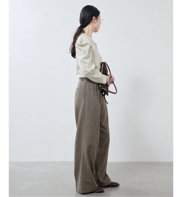 IENA「ywy/ワイワイ 別注 TUCK SLEEVE TOPS EX カットソー TUCK SLV VNTG」|Tシャツ・カットソー|