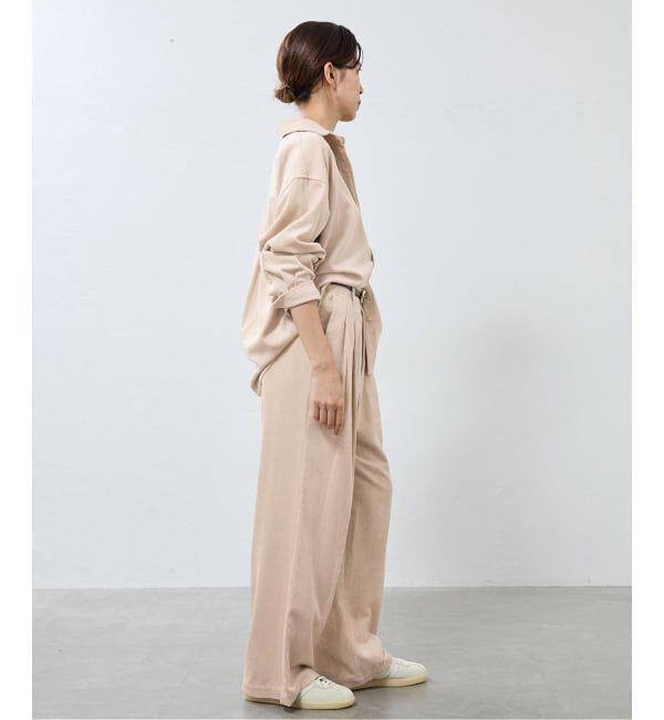 IENA「《予約》レーヨンウールコーデュロイシャツ」|シャツ・ブラウス|