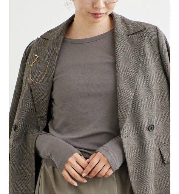 IENA「《追加》コットンシアープルオーバー」|Tシャツ・カットソー|グレーA