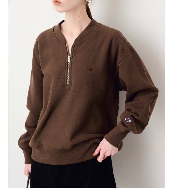 SLOBE IENA「《予約》Champion/チャンピオン SLOBE別注 ハーフジップスウェット」|スウェット・ジャージ|