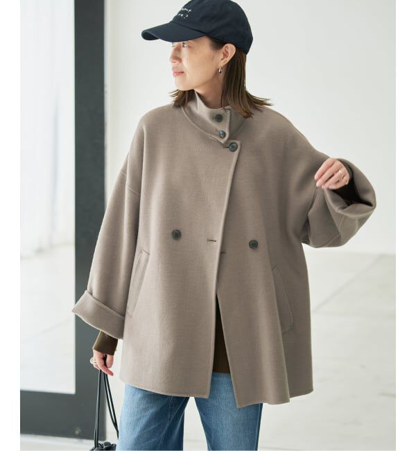 SLOBE IENA「《WEB限定/追加予約2》souple woolダブルフェイススタンドコート」|その他|