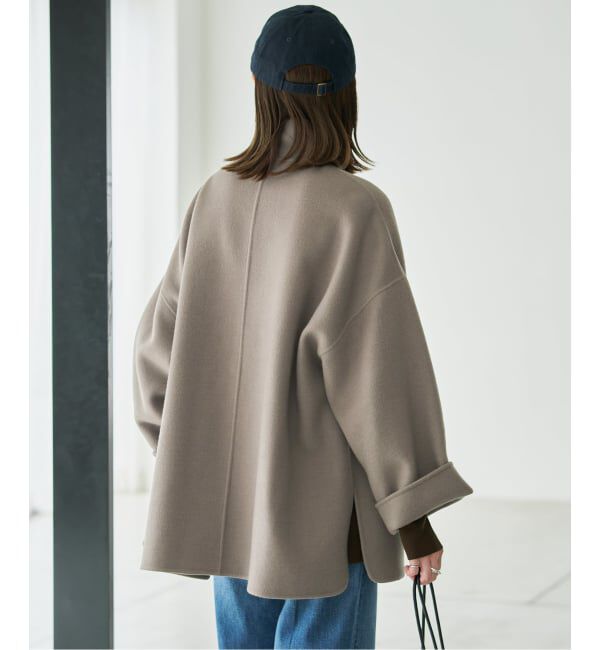 SLOBE IENA「《WEB限定/追加予約2》souple woolダブルフェイススタンドコート」|その他|
