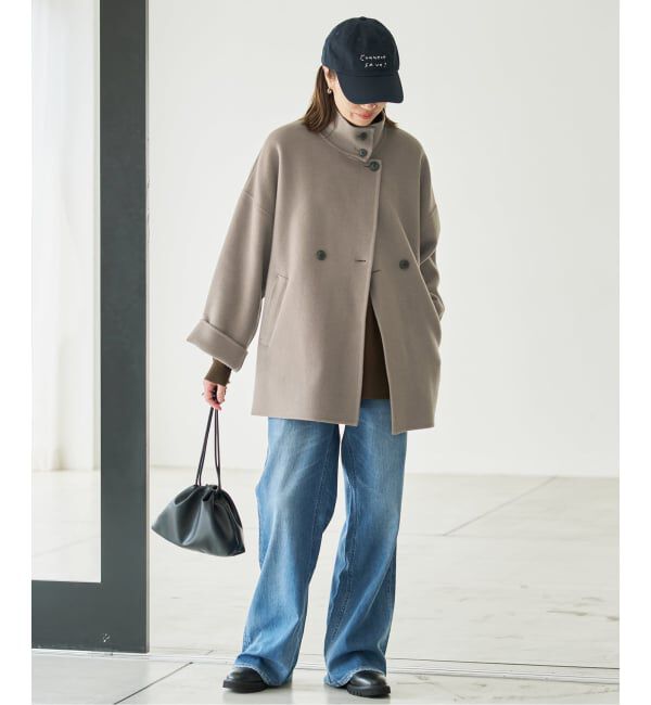 SLOBE IENA「《WEB限定/追加予約2》souple woolダブルフェイススタンドコート」|その他|