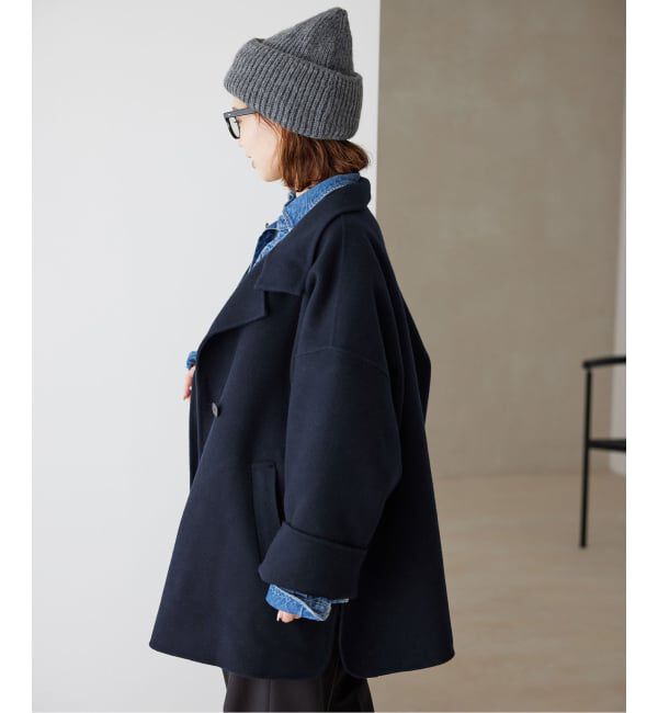 SLOBE IENA「《WEB限定/追加予約2》souple woolダブルフェイススタンドコート」|その他|