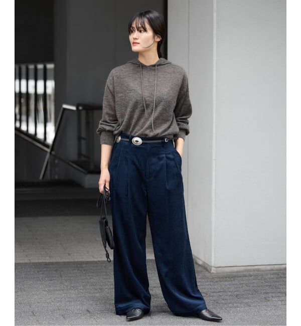 IENA「《予約》モヘヤコンシアーフーディー」|ニット・セーター|