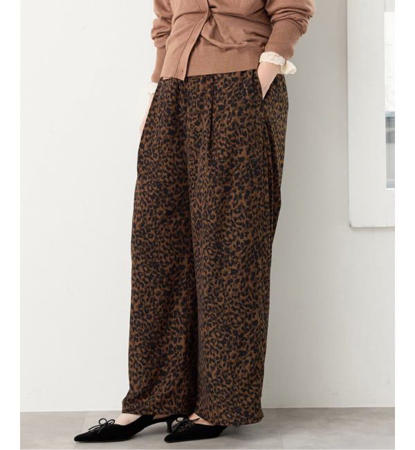 IENA「《予約》レオパードタックパンツ」|その他|