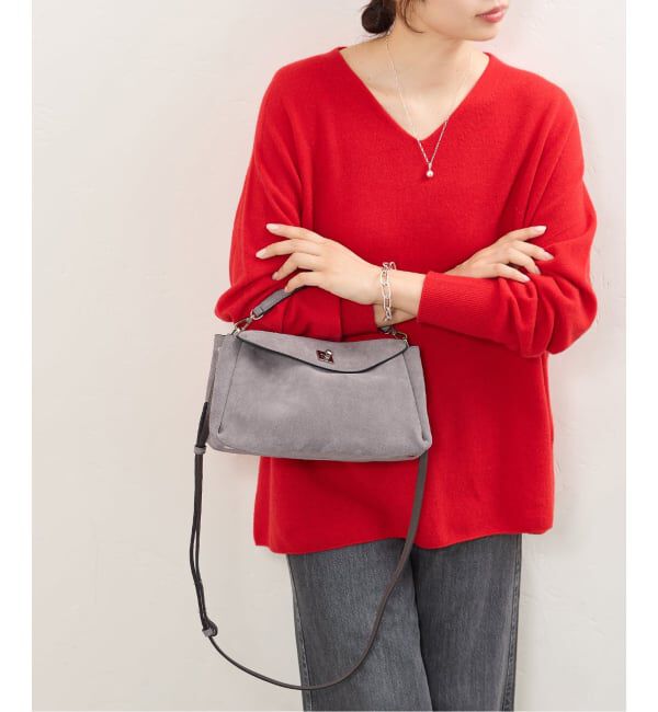 IENA「《WEB一部店舗限定/予約》FEEL AND TASTE MIRA SUEDE バッグ F222B65」|ショルダー・メッセンジャー|