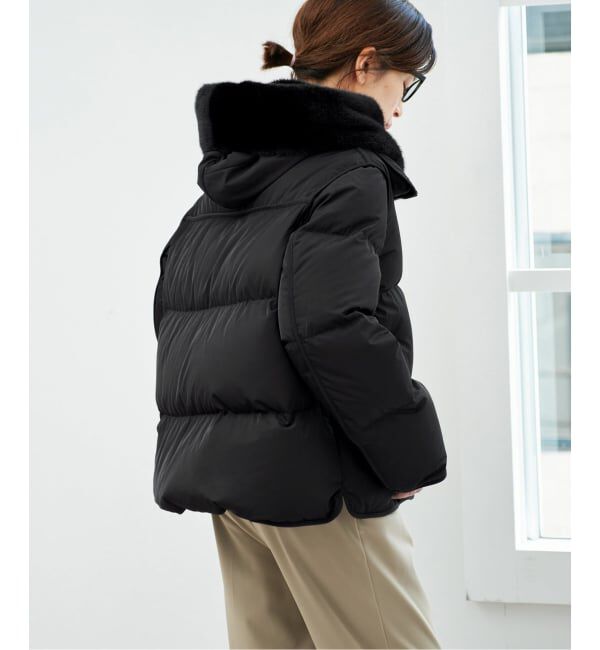 IENA「《追加/新色あり》LOU ANDREA/ルーアンドレア DOWN CT コート YV25752」|ダウン|