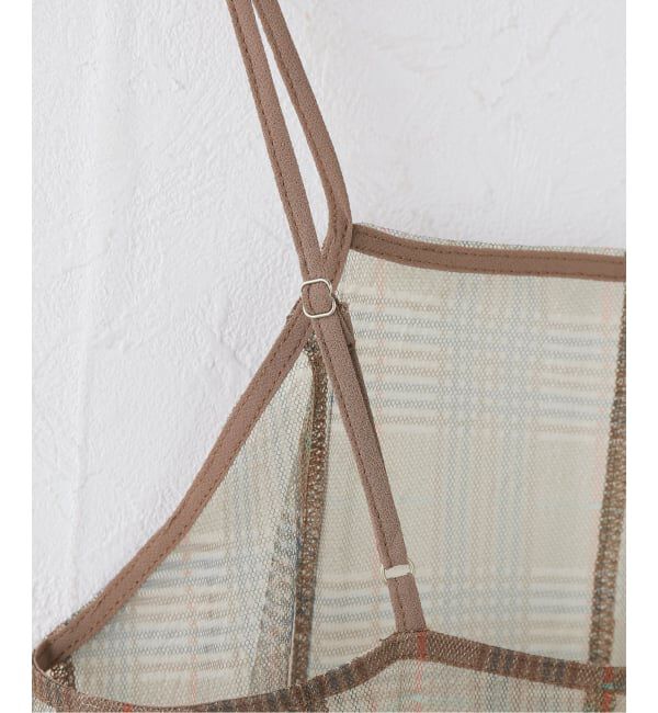 IENA LA BOUCLE「ALI GOLDEN アリ ゴールデン NEW PANELED MESH DRESS」|ワンピース|