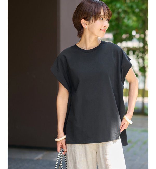 JOURNAL STANDARD relume「《追加》オーガニックコットン汗ジミタックプルオーバー」|Tシャツ・カットソー|ブラック