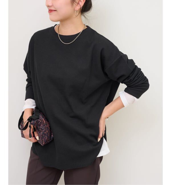 JOURNAL STANDARD relume「《追加2》TCワッフルオーバーサイズロングスリーブTシャツ」|Tシャツ・カットソー|