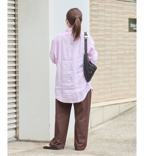 JOURNAL STANDARD「《追加4》【撥水/接触冷感/洗える/UVカット】リネンナイロンストレッチワイドパンツ」|その他|