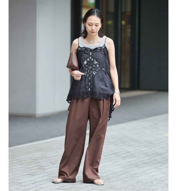 JOURNAL STANDARD「《追加4》【撥水/接触冷感/洗える/UVカット】リネンナイロンストレッチワイドパンツ」|その他|
