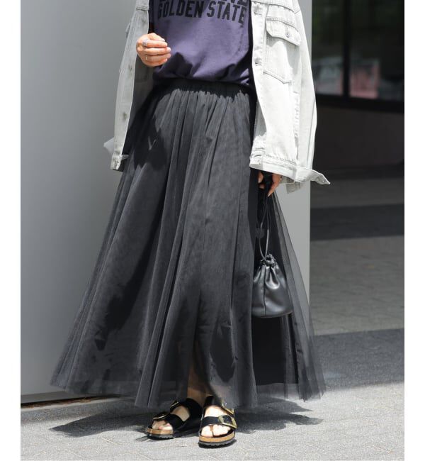 JOURNAL STANDARD relume「《WEB限定追加》ウォッシャブルチュールイージースカート」|スカート|