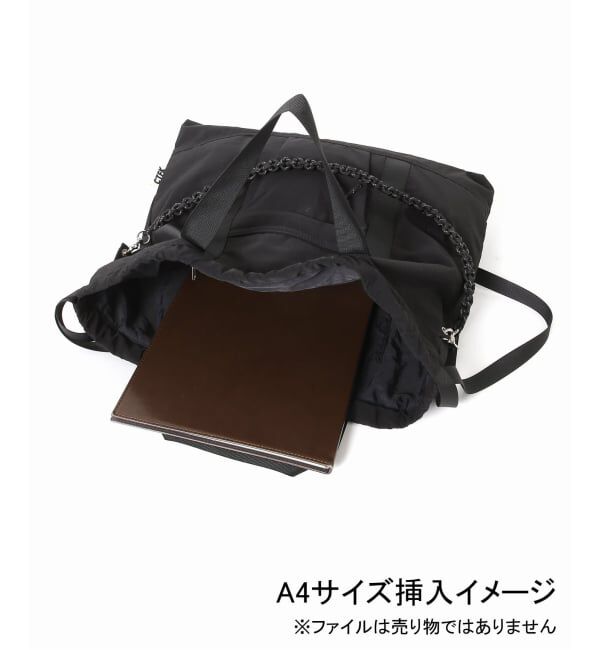 JOURNAL STANDARD relume「別注【CONTROL FREAK】撥水ナイロン3WAYスクエアトート」|ショルダー・メッセンジャー|
