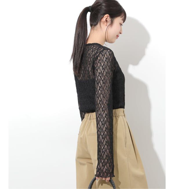 JOURNAL STANDARD relume「《追加3》フラワーシアーレースロングスリーブ」|Tシャツ・カットソー|