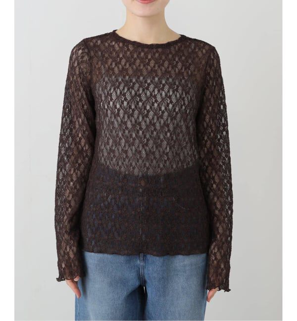 JOURNAL STANDARD relume「《追加3》フラワーシアーレースロングスリーブ」|Tシャツ・カットソー|