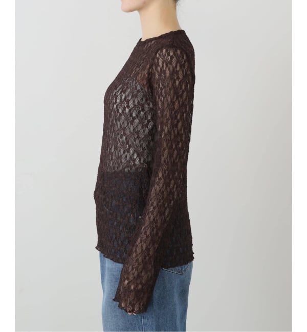 JOURNAL STANDARD relume「《追加3》フラワーシアーレースロングスリーブ」|Tシャツ・カットソー|