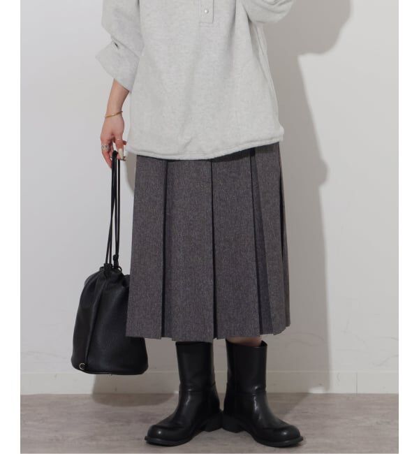 JOURNAL STANDARD relume「《予約》ツイーディープリーツミディスカート」|スカート|