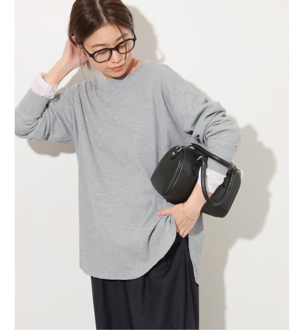 JOURNAL STANDARD relume「《一部WEB限定追加予約》TCワッフルオーバーサイズロングスリーブTシャツ」|Tシャツ・カットソー|グレーB