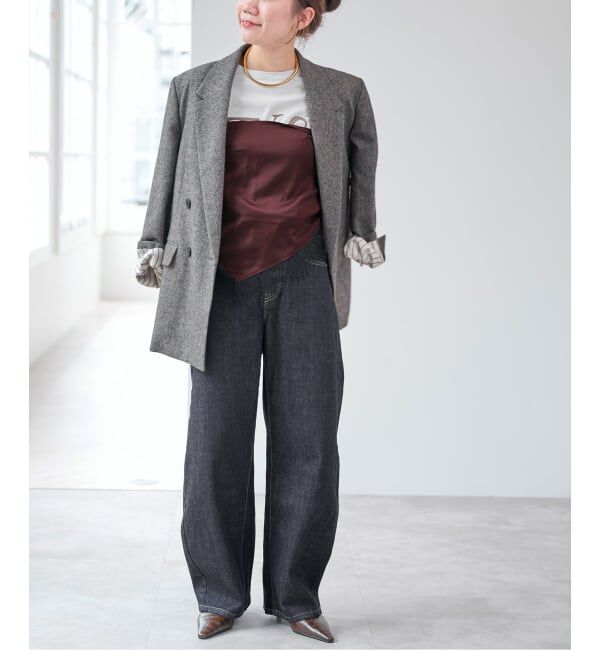 Spick and Span「サテンレース三角スカーフ」|バンダナ・スカーフ|